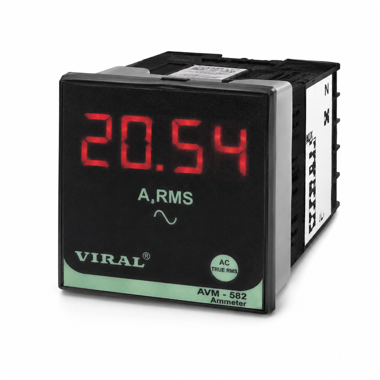 Single Phase AC Ampere Indicator - 0 - 20 A AC Direct ( Rs. 50/- Extra For DC )