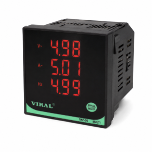 Three Phase AC Ampere Indicator - 96 X 96 X 55 mm (0.56" Display) / Cat VUAM - 9603