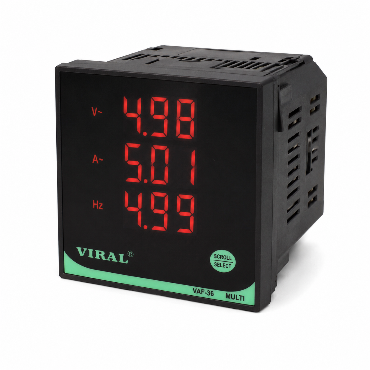 Three Phase AC Ampere Indicator - 96 X 96 X 55 mm (0.56" Display) / Cat VUAM - 9603
