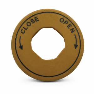 Panel Lock Legend Plates - CLOSE - OPEN / Cat VLPR