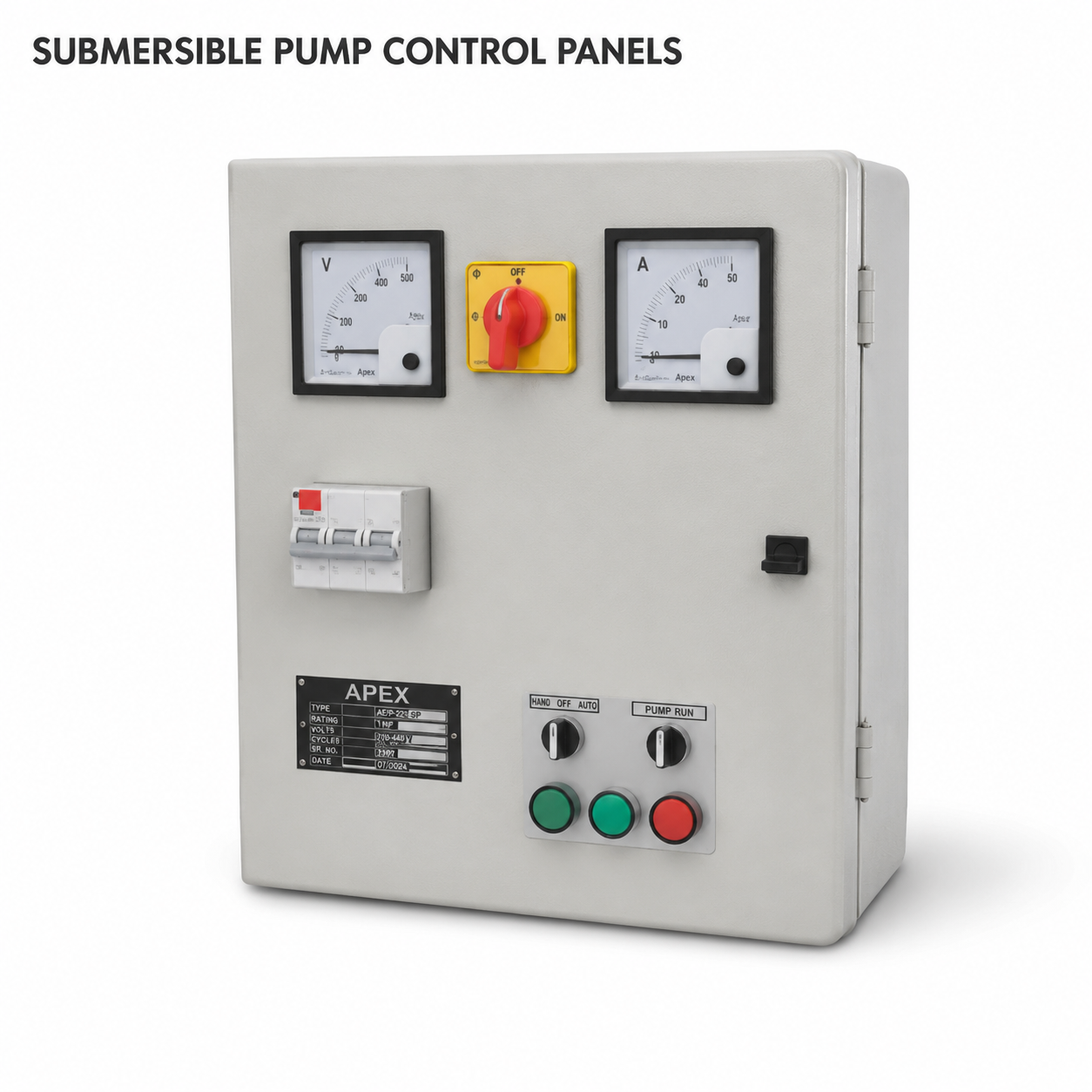 Submersible Pump Control Panel - Fully Automatic Three Phase