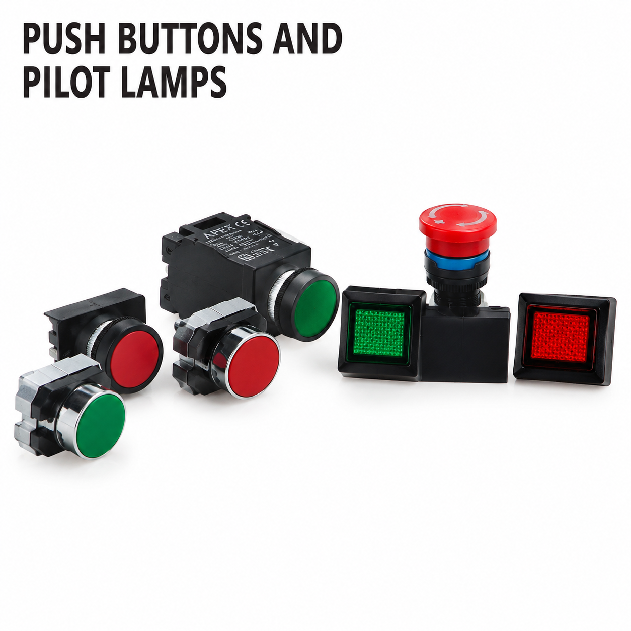 Push Buttons and Pilot Lamps