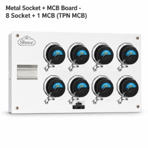 8 Socket + 1 MCB Board - TPN MCB