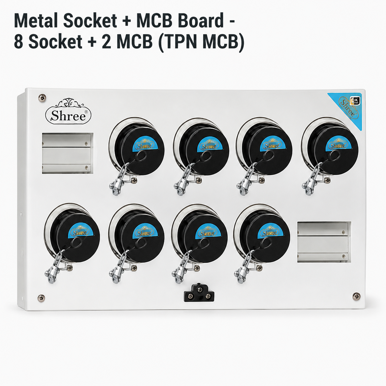 8 Socket + 2 MCB - TPN MCB