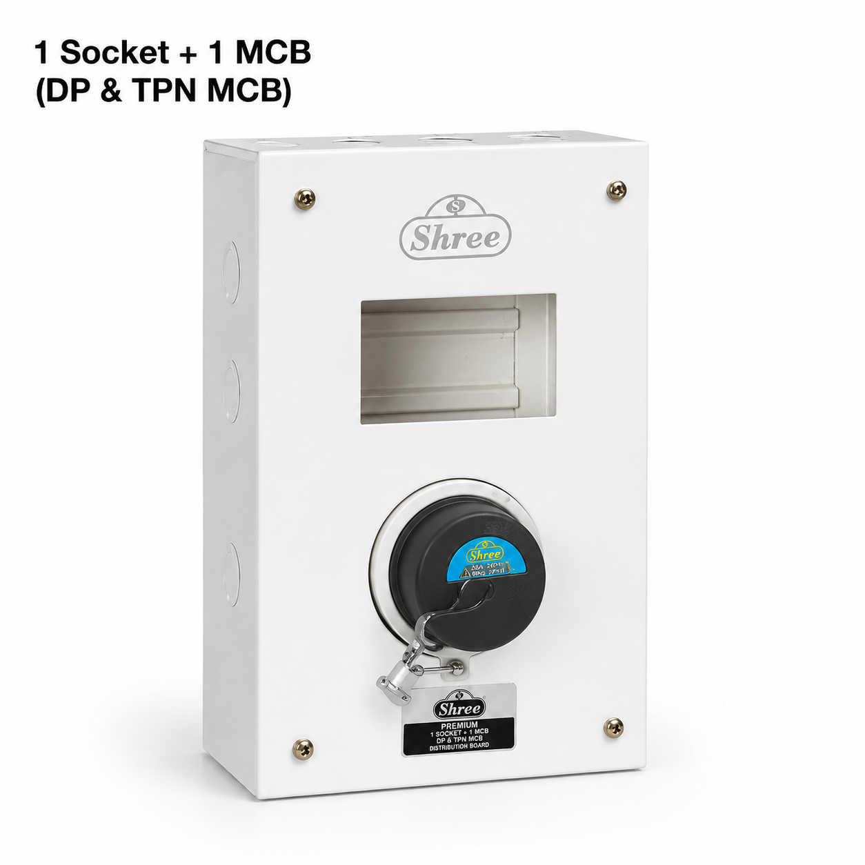 1 Socket + 1 MCB Board - DP & TPN MCB