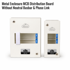 Metal Enclosure MCB Distribution Board Without Neutral Busbar & Phase Link