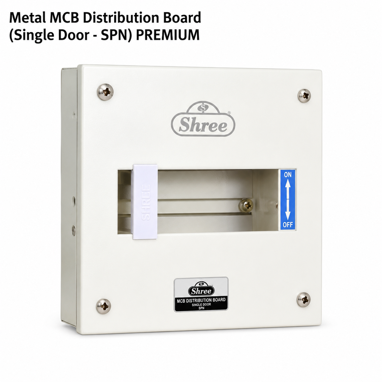Metal MCB Distribution Board (Single Door - SPN) Premium
