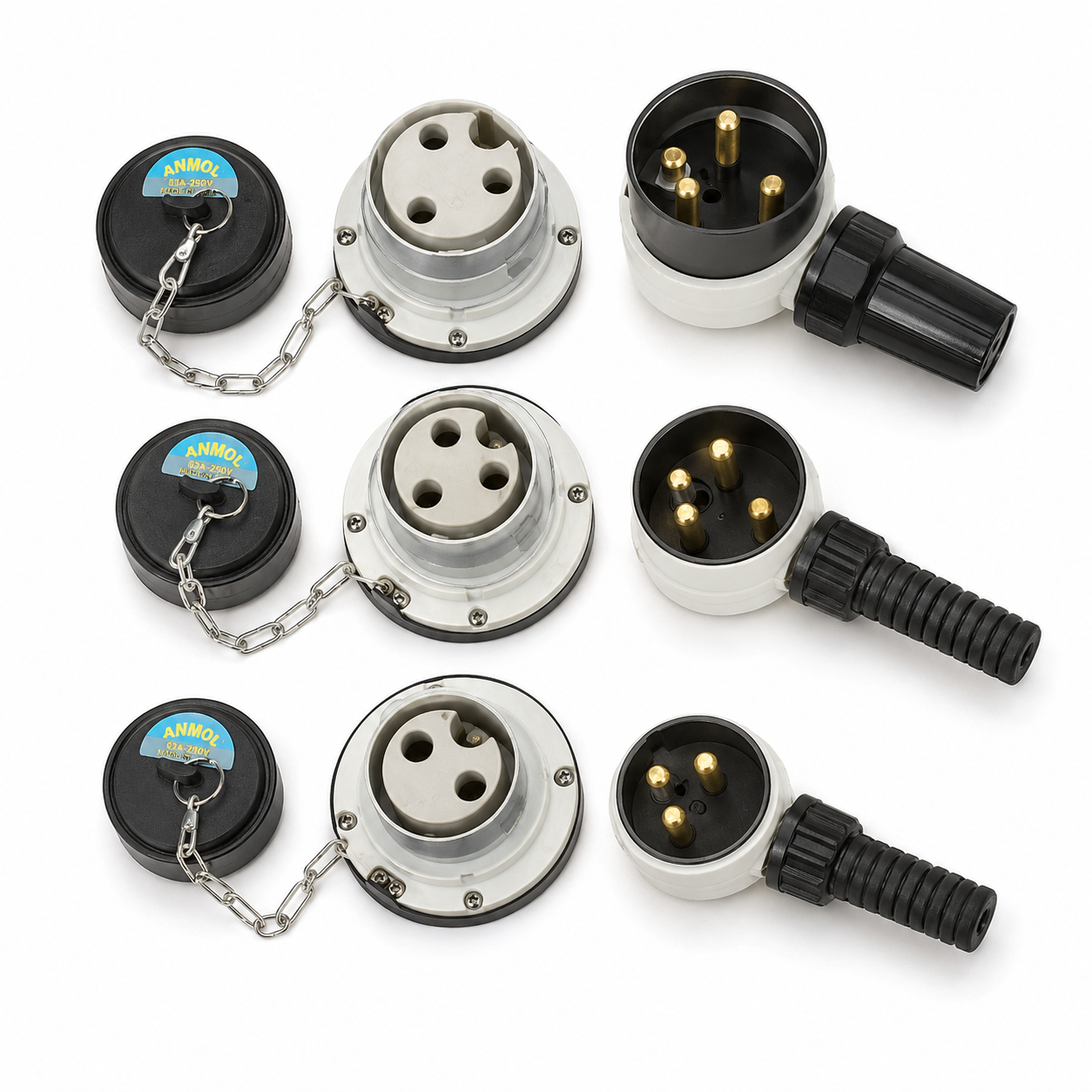 Metal Clad Plug & Socket 30 Amp x 3 Pole